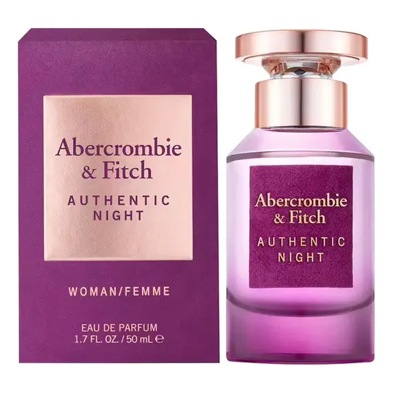 Abercrombie and Fitch Authentic Night Femme парфюмированная вода 50мл., Объем, мл.: 50, Тип: парфюмированная вода