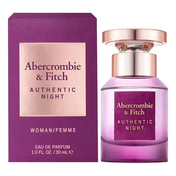 Abercrombie and Fitch Authentic Night Femme парфюмированная вода 30 мл., Объем, мл.: 30, Тип: парфюмированная вода